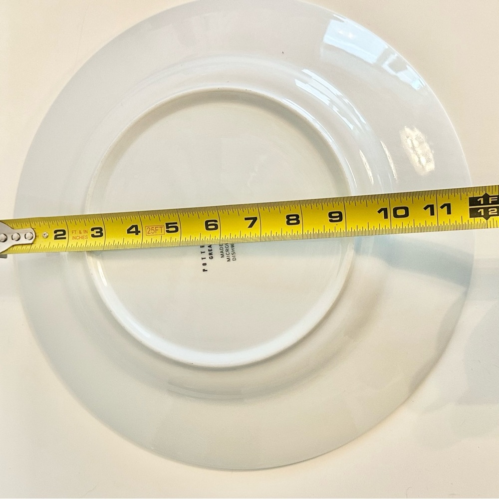 Pottery Barn Great White Retired 12.25" Chop Dinner Plate Charger - Picture 6 of 8